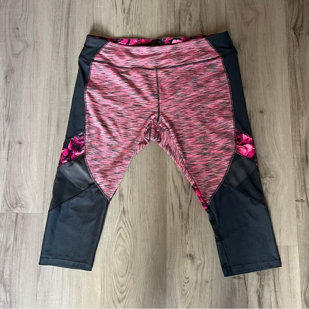 Avia capri leggings size XL hot pink gray - Picture 4 of 16